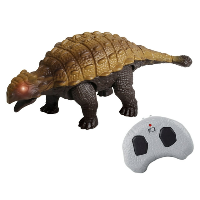 Kids RC Dinosaur Toy Roaring Sounds Battery Operated Kids Gifts Ankylosaurus