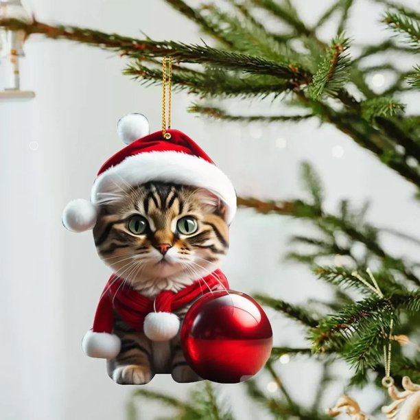 Adornos navideños de dibujos animados, colgante de árbol personalizado, suministros para fiestas, 2023