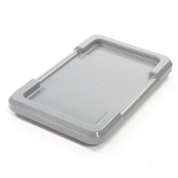 Quantum Storage Systems LID2516-8GY Gray Lid for Cross Stack & Nest Tote - Pack of 6