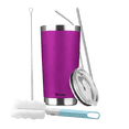 thumbnail image 1 of Vaso Térmico Portátil De Acero Inoxidable 20oz Con Calor/frí Rosa Fosfo, 1 of 4