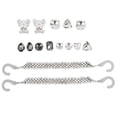 thumbnail image 2 of Bling 15Pcs Bling Shoe Accessories Plastic Alloy Sparkling Easy To Install Durable Hole Shoe Decorations For DIY Replacement, 2 of 8