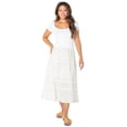 thumbnail image 2 of Celebrity Pink Women's and Women's Plus Tiered Ruffle Skirt with Lace Trim, Sizes XS-XXXL, 2 of 5