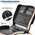 thumbnail image 4 of FORMRS Zipper Binder with Shoulder Strap 2-inch Ring 500 Sheet Capacity File Bag, Watercolor Seashell, 4 of 5