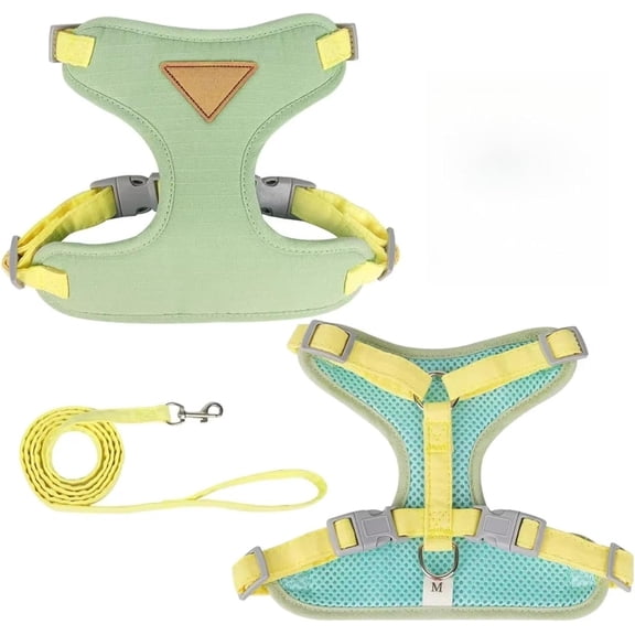 Stylish Breathable Cat Harness and Leash Set, Escape Proof Soft Pet Vest Harness for Kittens, Puppies, Small Dogs, Comfort Durable Walking Kit for Outdoor Daily Strolls