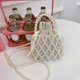 thumbnail image 4 of Bolso bandolera para mujer Elegante bolso de mano tipo cubo tejido con perlas Monedero (estilo dos), 4 of 8