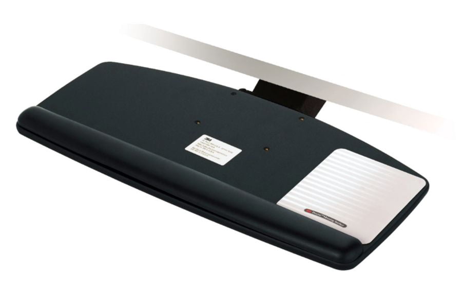 3M™ AKT90LE Adjustable Keyboard Tray, Black/Charcoal