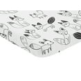 thumbnail image 2 of Sweet Jojo Designs Fox Black and White Mini Fitted Crib Sheet, 2 of 3