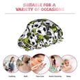 thumbnail image 7 of KLL Soccer and Football Pattern Shower Cap & Bath Cap for Women,Reversible Oversized Waterproof Shower Caps for all Hair Lengths,Elastic Reusable Bathing Hair Cap, 7 of 7