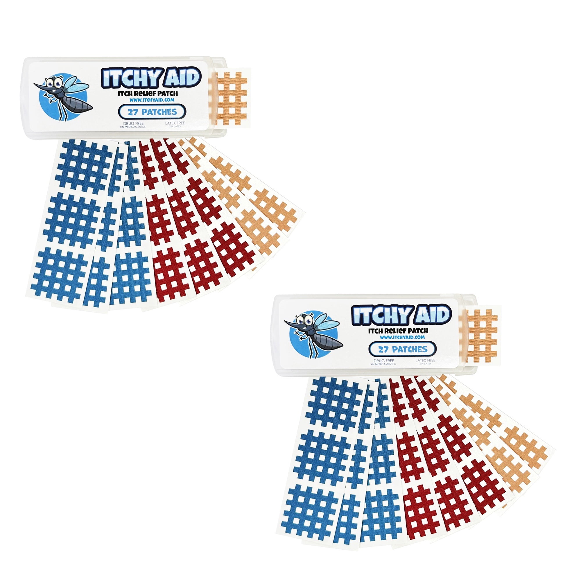 Itchy Aid Bug Bite Itch Relief Patches. 27 Stickers for Instant