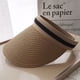 thumbnail image 2 of Sombreros de ala ancha para el sol para mujer Visera trenzada Sombrero de protección solar para actividades al aire libre Marrón M (56‑58 cm/ 22,5‑22,83 pulgadas), 2 of 2