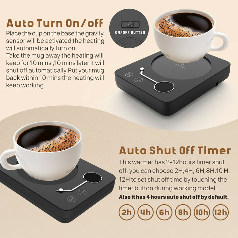 Coffee Mug Warmer with 12H Auto Shut Off, Long-Term Insulation, Touch