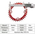 thumbnail image 6 of BUCKLOS 104 BCD Mountain Bike Single Speed Crankset, 170mm MTB Square Taper Crankset with Plating Chainring (Multicolor) 30/32/34/36/38T, Replacement for Bicycle Crank Arm Set, 6 of 8