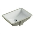 thumbnail image 3 of 20-3/4 Rectangular Shape Bathroom Undermount Sink 20-3/4-inch European Style Rectangular Shape Porcelain Ceramic Bathroom Undermount Sink, 3 of 4