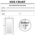 thumbnail image 3 of 36" x 80" Interior Frosted Glass Door 5-Lite Solid Core Pantry Slab Door Primed Standard Door For French Bathroom Doors, 3 of 9