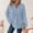 *Light Blue, variant on ClodeEU Hoodies for Women ,Waffle Knit Long Sleeve Drawstring Button V Neck Sweatshirt ,Casual Pullover Hooded Tops Red,Womens Plus XL