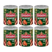 Contadina San Marzano Style Chopped Tomatoes, 28 oz (Pack of 6 Cans)