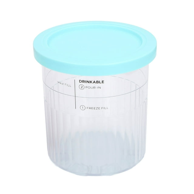 Ice Cream Containers Replacement for Creami Pints and Lids, 4 Pack Reusable 24 Oz Pint Containers for Creami Deluxe Compatible with NC501 NC500 Series Deluxe Ice Cream Maker