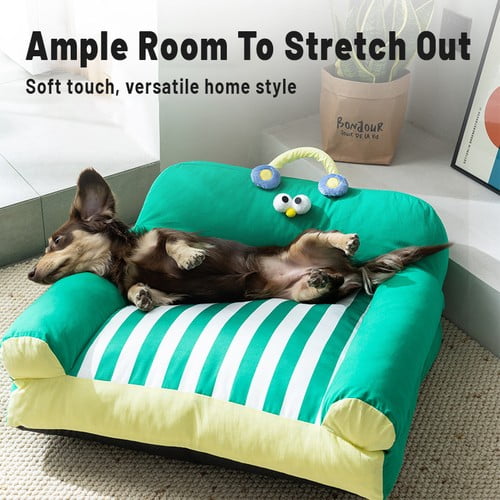 ShadeMart Large Dog Orthopedic Bed - Soft, Breathable Pet Sofa with Removable Washable Cover & Non-Slip Base