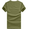 thumbnail image 3 of AXXD Tops,Solid Color Short Sleeve Round-Neck Quick-drying Slim Easter Day Sports Sportswear For Couples(New Arrivals), 3 of 3