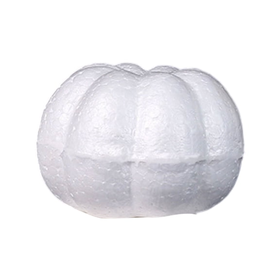 Halloween Pumpkin Decor 6 Inch Styrofoam Pumpkins White Foam Pumpkins for Crafts Fall Halloween Decor for Classroom Table Party 10 Pack