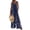 Navy, variant on JULMCOMO Jumpsuits for Women Floral Print Wide Leg Casual Bib Overalls Square Neck Loose Fit Beach Summer Jumpsuits with Pockets Gray S