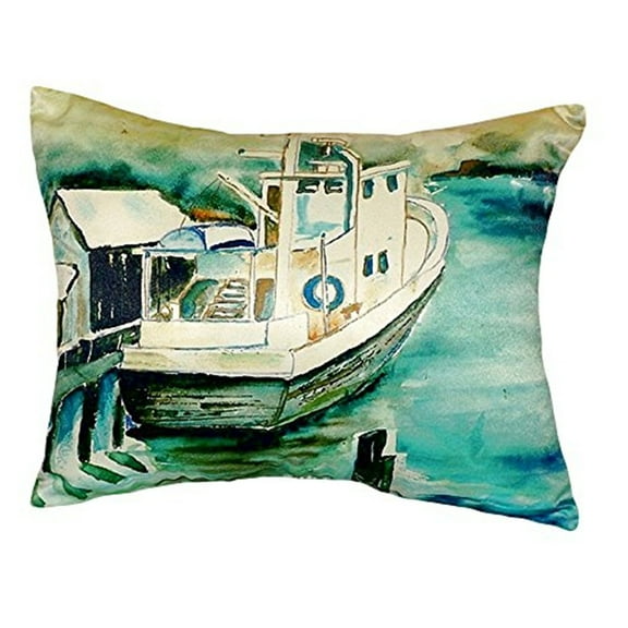 Betsy Drake NC932 16 x 20 in. Oyster Boat No Cord Pillow