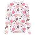 thumbnail image 3 of Chandails à Capuchon de Mode pour Femmes 2023 Col Rond Imprimé Manches Longues Hauts Imprimés Blouse Régulière 50 % de Rabais Liquidation Costumes Halloween/noël, 3 of 4