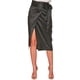 thumbnail image 1 of Falda cruzada satinada AMAD negro L AMAD FW22-F11, 1 of 5