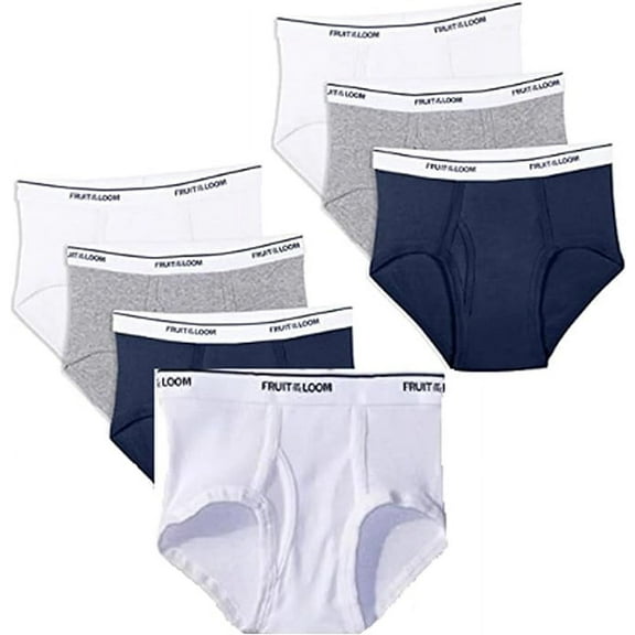 Fruit of the Loom Boys' Big Cotton Brief (Multipack), Assorted, XL