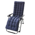 thumbnail image 4 of Comfortable Polyester Garden Recliner Cushion Thickened Mat Recliner Cushion Rocking Chair Outdoor Indoor Navy A, 4 of 8