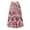 Orange, variant on Gifts Dianli Skirt Skort Women's Printed Drawstring Side Pocket Casual Loose Pleated Skirt High Waist Breathable Cotton Linen Pull On Floral Vacation Beach Skirt Summer Skort