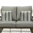 thumbnail image 7 of Four Seasons Courtyard Positano Wicker Loveseat with Steel Frames, 7 of 7