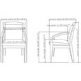 thumbnail image 4 of Lorell Sloping Arms Wood Guest Chair Black Bonded Leather Seat - Black Bonded Leather Back - Espresso Wood Frame - Four-legged Base - 20.13" Seat Width x 17.38" Seat Depth - 23.3" Width x 24.4" Depth, 4 of 4