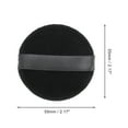 thumbnail image 2 of Unique Bargains 1 Pc Round Makeup Powder Puff for Travel Dressing Tables 2.17"x0.28" Black Fleece, 2 of 5