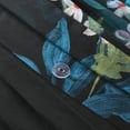 thumbnail image 6 of Lush Decor Fantasy Floral Cotton Duvet Cover 3 Piece Set Full/ Queen Black - Floral Duvet - Black Bedding Set - Goth Bedding - Modern Victorian Decor, 6 of 10