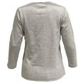 thumbnail image 3 of Heather Grey Kids Long Sleeve Crew Neck Shirt, 2T, 1 piece, 3 of 7