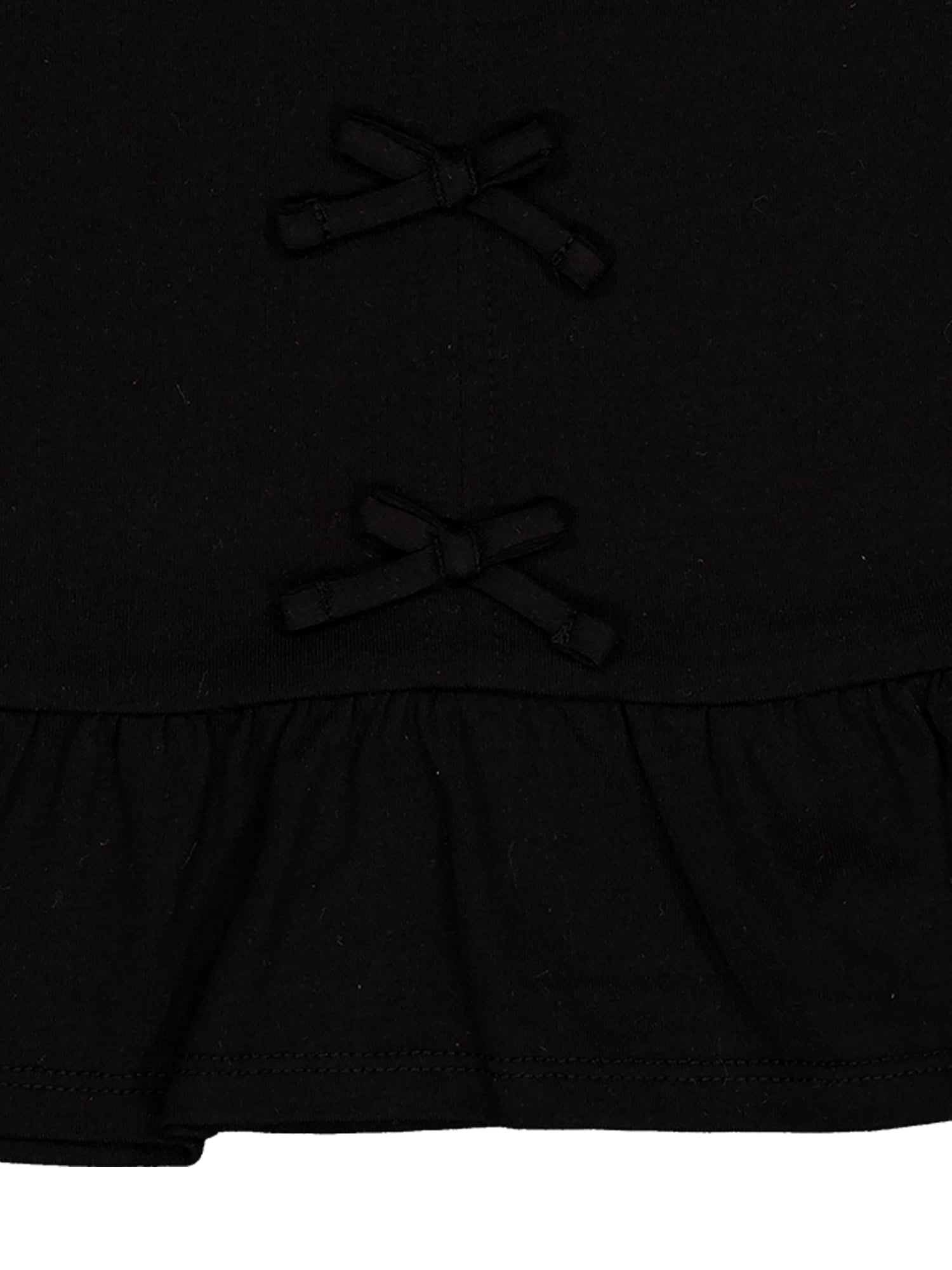 Wonder Nation Girls Short Sleeve Bow Front Top, Sizes 4-18 & Plus