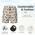 thumbnail image 3 of Fotbe Christmas Santa Claus Men’s Swim Trunks Quick Dry Swim Shorts Board Shorts with Mesh Lining-Large, 3 of 9