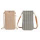thumbnail image 1 of 2 piezas de bolso bandolera, bolsas de paja colgantes para teléfono móvil, bolso de hombro pequeño, bolso de mano con correa larga, bolso de playa para niñas y mujeres, 20 x 12 cm, 1 of 5