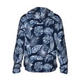 thumbnail image 2 of Picia Tropical Leaves Women's Men's UPF 50+ Sun Protection Hoodie Shirt Long Sleeve SPF Fishing Outdoor UV Hiking Lightweight Shirts-Small, 2 of 9