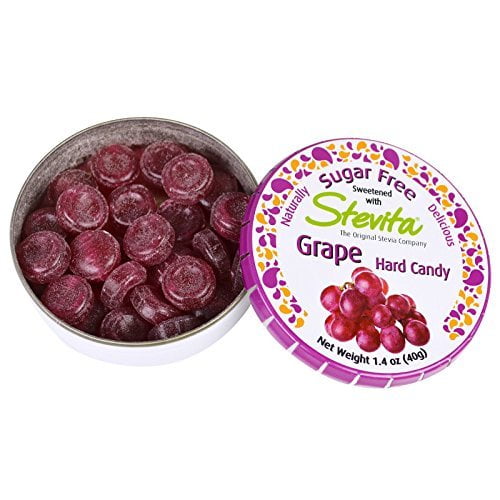 Stevita Stevia Sugar Free Hard Candy (Grape) Pack of 6