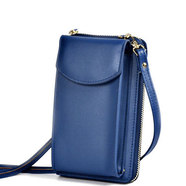 Sac à Bandoulière pour Cellulaire pour Femmes/filles Sac à Main en Cuir PU de Haute Qualité Pochette à Fermeture Éclair pour Téléphone Intelligent Petit Sac à Bandoulière Étui Portefeuille Résistant à l'Eau