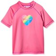 thumbnail image 1 of Kanu Surf Girls' Jade UPF 50+ Sun Protective Rashguard Swim Shirt, Janie Neon Pink, 2T, 1 of 2