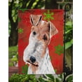 thumbnail image 3 of Carolines Treasures SC9748GF Fil Renard Terrier Flocons de Neige Rouge Vacances Drapeau Jardin Taille, 3 of 3