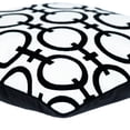 thumbnail image 4 of Nassau Collection Geometric Square Cotton Throw Pillow - 20" - Black and White, 4 of 5