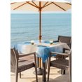 thumbnail image 3 of Outdoor Tablecloth with Umbrella Hole for Patio/Picnic/Party/Camping, Blue Coastal Turtle Waterproof Table Cloth Square Cover Washable, Sea Nautical Summer Beach Ocean (60"x 60"), 3 of 9