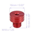 thumbnail image 3 of Motoforti RH Rear View Mirror Hole Screws for YAMAHA 10mm M10 x 1.25 Aluminum Alloy Red 2 Pcs, 3 of 6