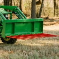 thumbnail image 3 of Titan Attachments 72" Hook and Pin Tine Fork Bucket with Ten 39" C1 Hay Spears, 3 of 10