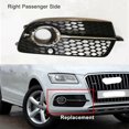 thumbnail image 2 of Rejilla exterior Yashi parachoques delantero HONEYCOMB derecha Q5 2013-2017 Negro, 2 of 5