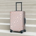 thumbnail image 2 of Lsque Rose Gold Abstract Spots 1 Printed Luggage Cover, Travel Luggage Protector,Scratch and Dirt Resistant, Fits 18-32 Inch Luggage - Medium, 2 of 9